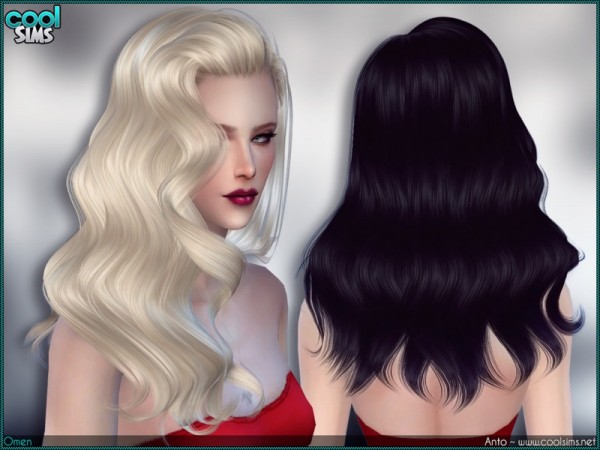  The Sims Resource: Anto   Omen (Hair)
