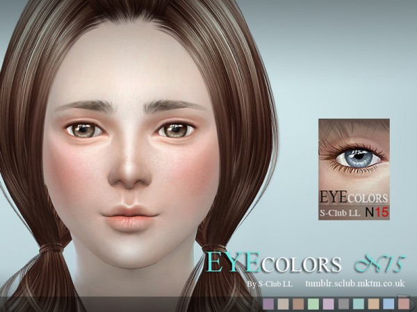  The Sims Resource: Eyecolors 15 by S Club
