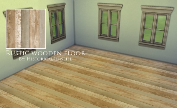  History Lovers Sims Blog: Rustic Wooden Floor Set