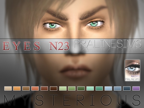  The Sims Resource: Mysterious Eyes 15 Colors / N23 by Pralinesims