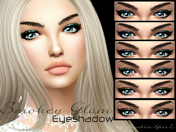  The Sims Resource: Smokey Glam Eyeshadow by Baarbiie GiirL
