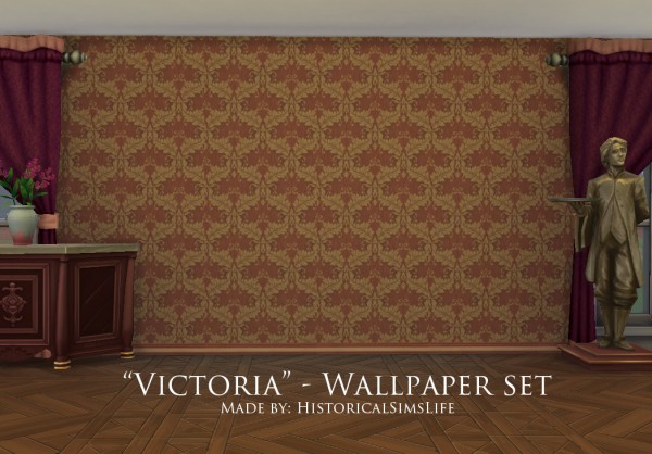  History Lovers Sims Blog: Victoria   Victorian Wallpaper Set
