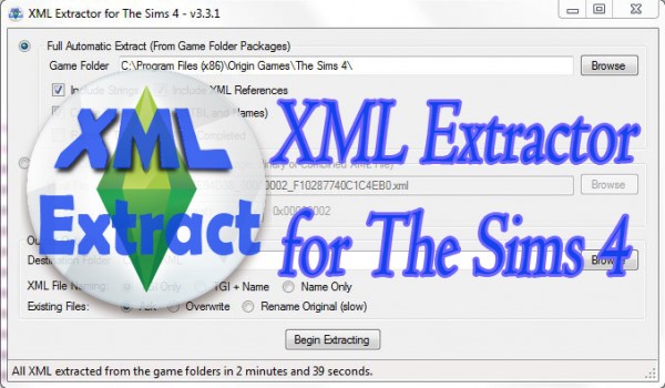  Mod The Sims: XML Extractor for The Sims 4 by scumbumbo