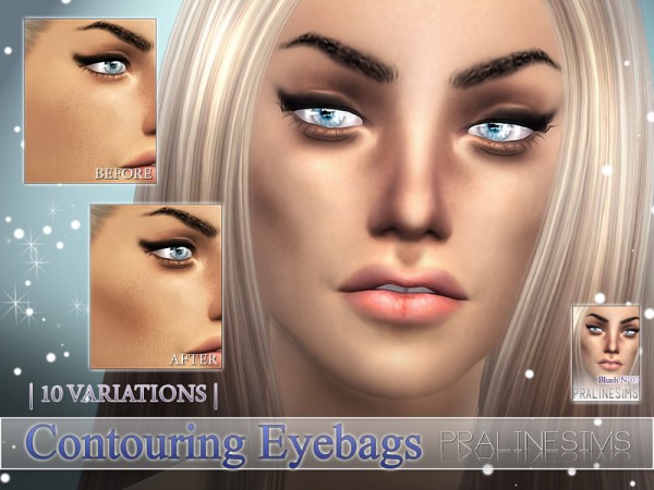  The Sims Resource: Crystal Dust Eyeshadow | N14 by Pralinesims