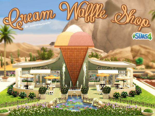  Akisima Sims Blog: Cream Waffle Shop