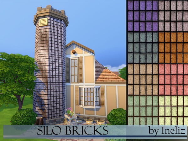  The Sims Resource: Silo Bricks by Ineliz