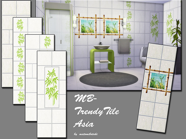  The Sims Resource: MB TrendyTile Asia by matomibotaki