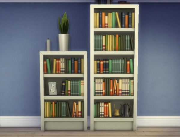 Mod The Sims: Single Tile “Intellect” Bookcases by plasticbox