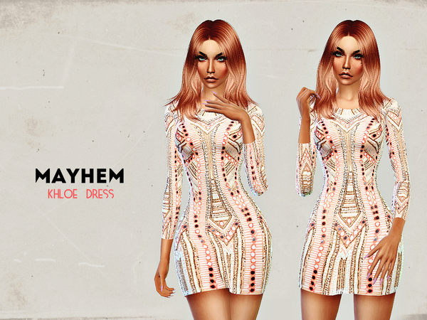  The Sims Resource: Khlo Dress by Natali Mayhem