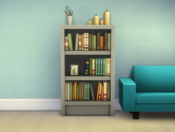  Mod The Sims: Single Tile “Intellect” Bookcases by plasticbox