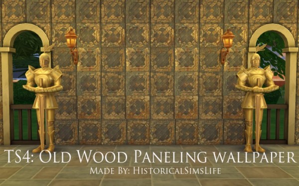  History Lovers Sims Blog: Old Wood Panel
