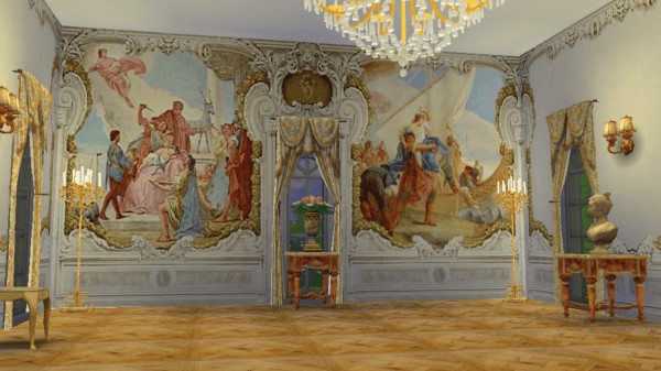  Regal Sims: Villa Widmann Rococo Wall Mural