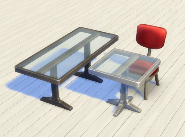  Mod The Sims: Simple Metal Tables by plasticbox