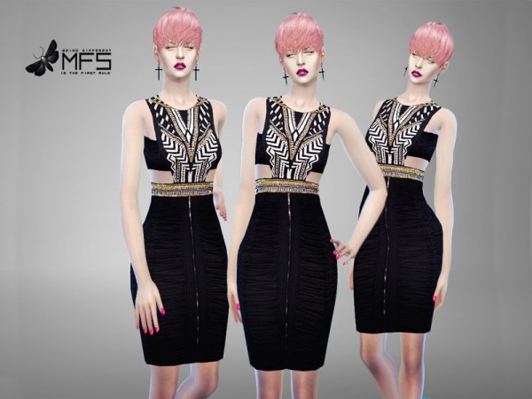  MissFortune Sims: Alexandra Dress
