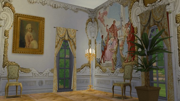  Regal Sims: Villa Widmann Rococo Wall Mural