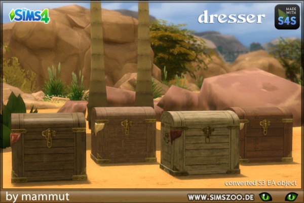  Blackys Sims 4 Zoo: Chest Dresser by mammut