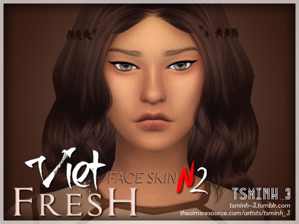  The Sims Resource: VIET Fresh Face Skin by tsminh 3