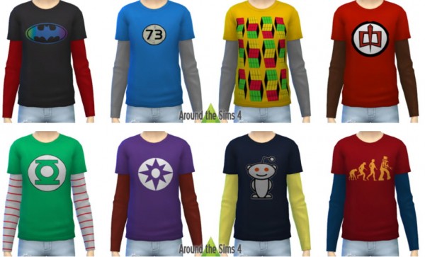  Around The Sims 4: T Shirt Long Sleeves