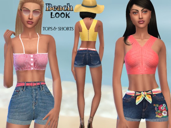  The Sims Resource: Summer Beach Look by Puresim