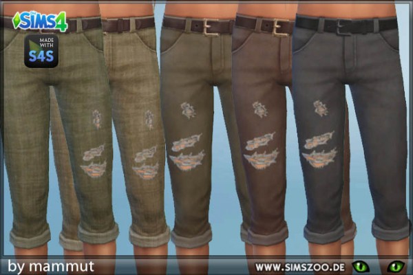  Blackys Sims 4 Zoo: Pants Shabby 1 by mammut