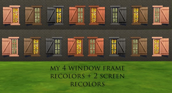 History Lovers Sims Blog: Medieval windows recolors