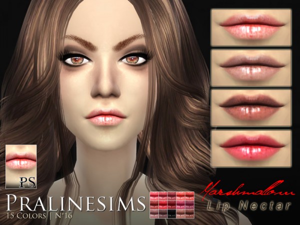  The Sims Resource: Marshmallow Lip Nectar Duo by Pralinesims