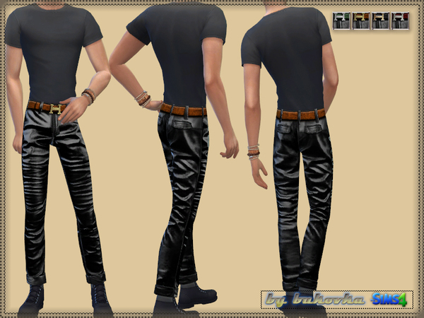  The Sims Resource: Leather Pants by Bukovka