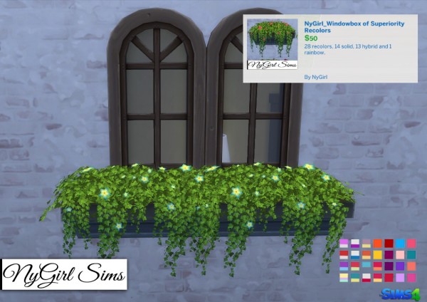  NY Girl Sims: Windowbox of Superiority Recolors