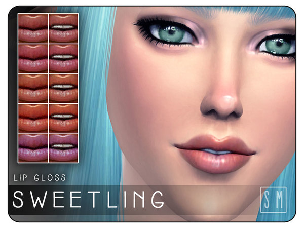  The Sims Resource: Sweetling    Lipgloss by Screaming Mustard