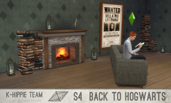  Mod The Sims: Back to Hogwarts set   2 Fireplaces x 7 by Blackgryffin