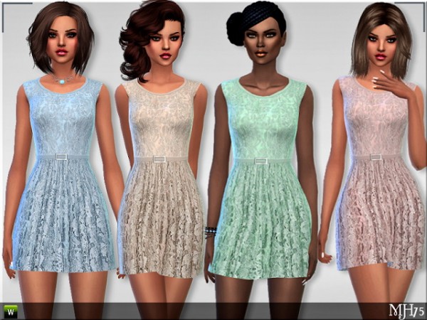  Sims Addictions: Chic Lace Dress by Margies Sims