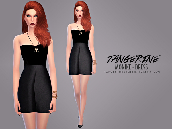  Sims Fans: Monike   Dress by tangerine