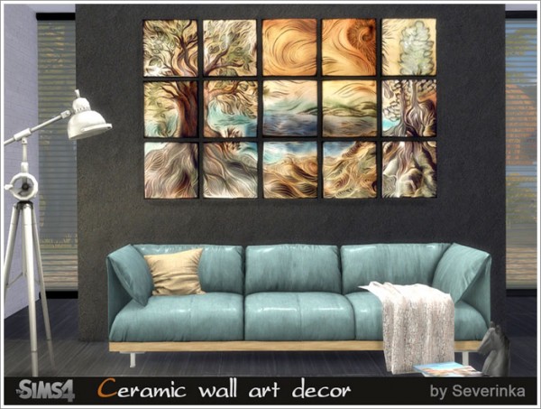 Sims by Severinka: Ceramic wall art decor