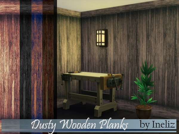  The Sims Resource: Dusty Wooden Planks by Ineliz