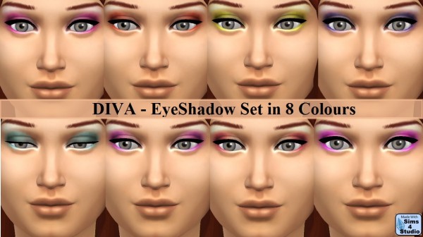  Mod The Sims: DIVA Eyeshadow by wendy35pearly
