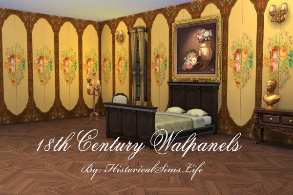  History Lovers Sims Blog: 18th Century Wallpanels