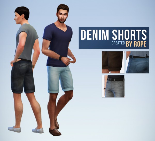  Simsontherope: Denim shorts
