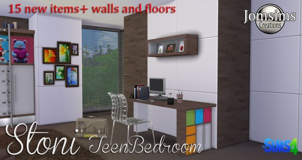  Jom Sims Creations: Stoni teen bedroom