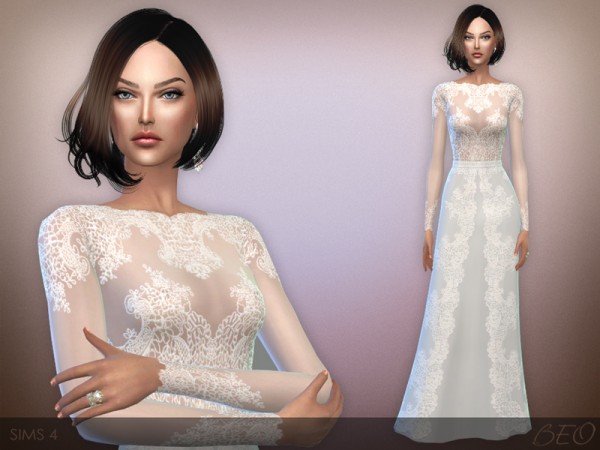  BEO Creations: Lace long dress
