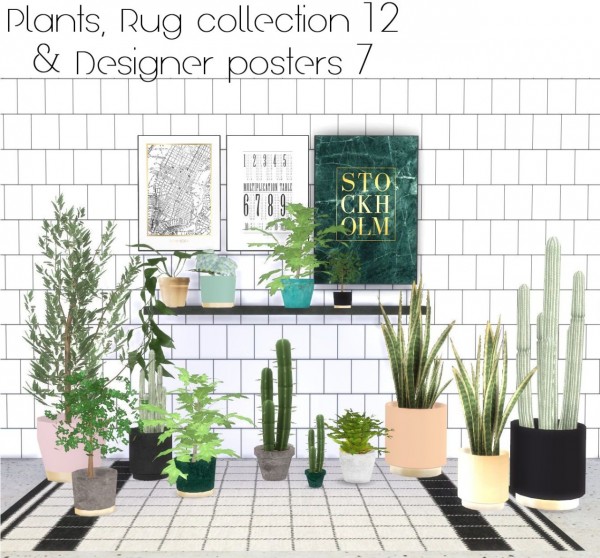  Hvikis: Plant recolors, rugs collection 12 and designer posters 7
