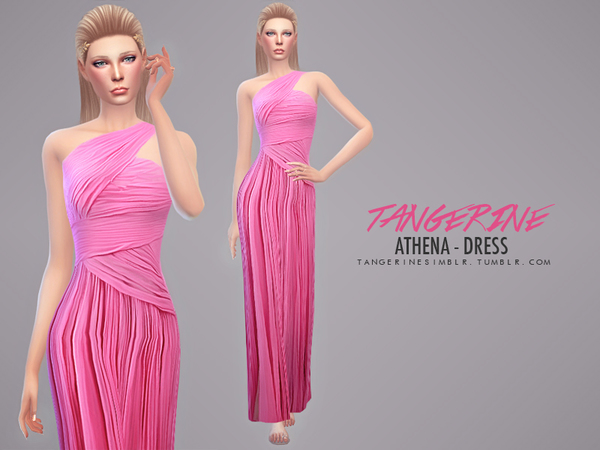  Sims Fans: Athena   Dress by Tangerine