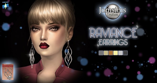  Jom Sims Creations: Raviance earrings