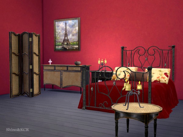  The Sims Resource: Paris Bedroom by ShinoKCR