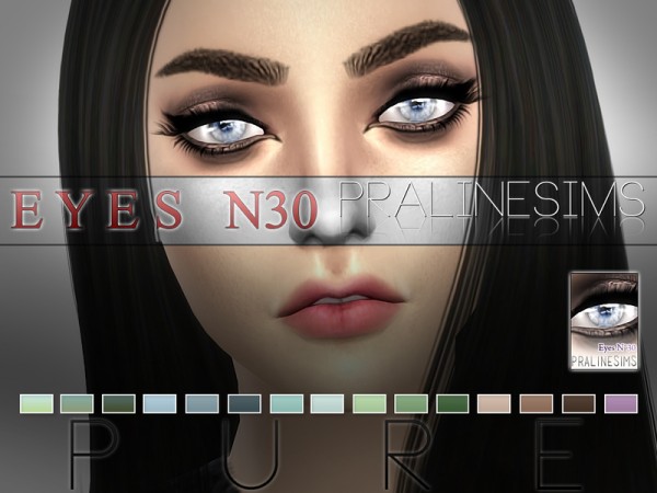  The Sims Resource: Pure Eyes N30 by Pralinesims