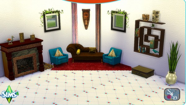  Sims 4 Designs: Mixed Tile Flooring
