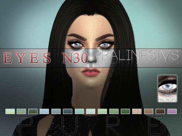 The Sims Resource: Pure Eyes N30 by Pralinesims