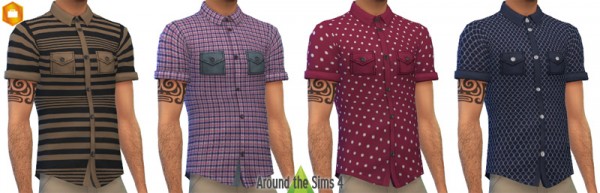 Around The Sims 4: New shirts for him • Sims 4 Downloads
