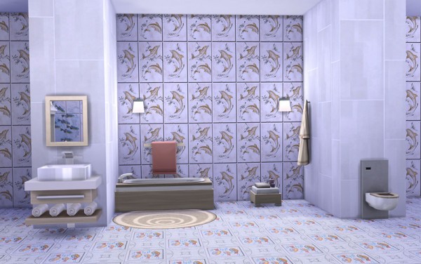  Ihelen Sims: Fishes Walls & Floors