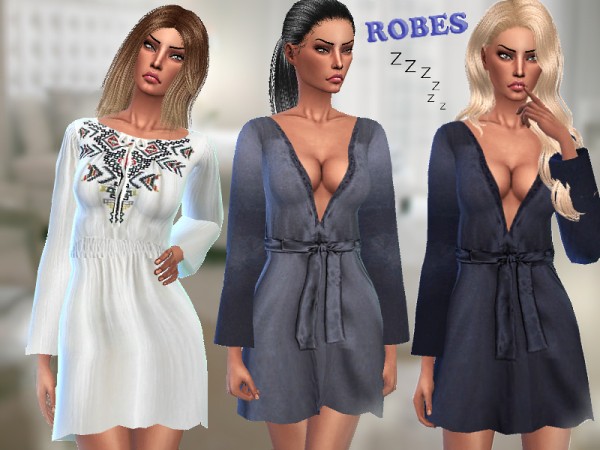  The Sims Resource: Morning Robes by Puresim