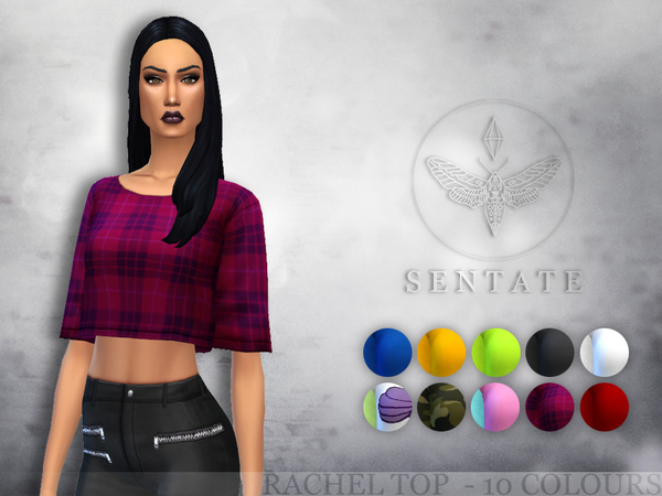  The Sims Resource: Rachel Tee by Sentate